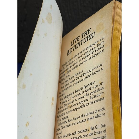 G.I. Joe Operation: Death-Ray Vintage Paperback Book Find Your Fate 1st Edition - Picture 8 of 10